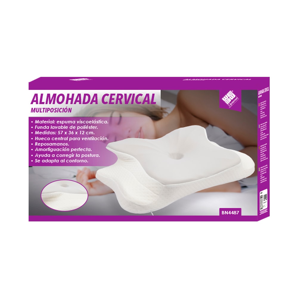 Almohada Cervical Viscoelástica Ergonómica