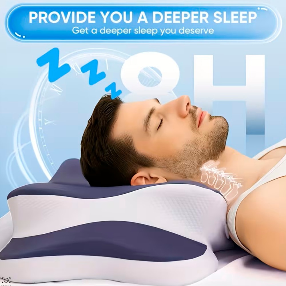 Almohada Cervical Viscoelástica Ergonómica