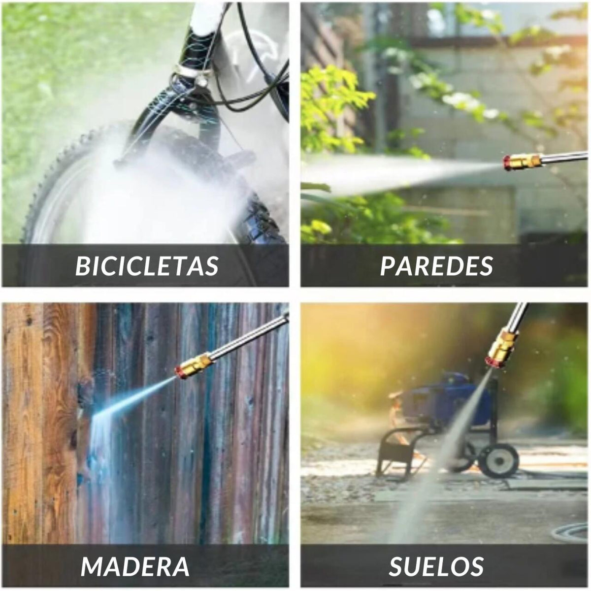 Pistola de agua a presión con 2 baterías